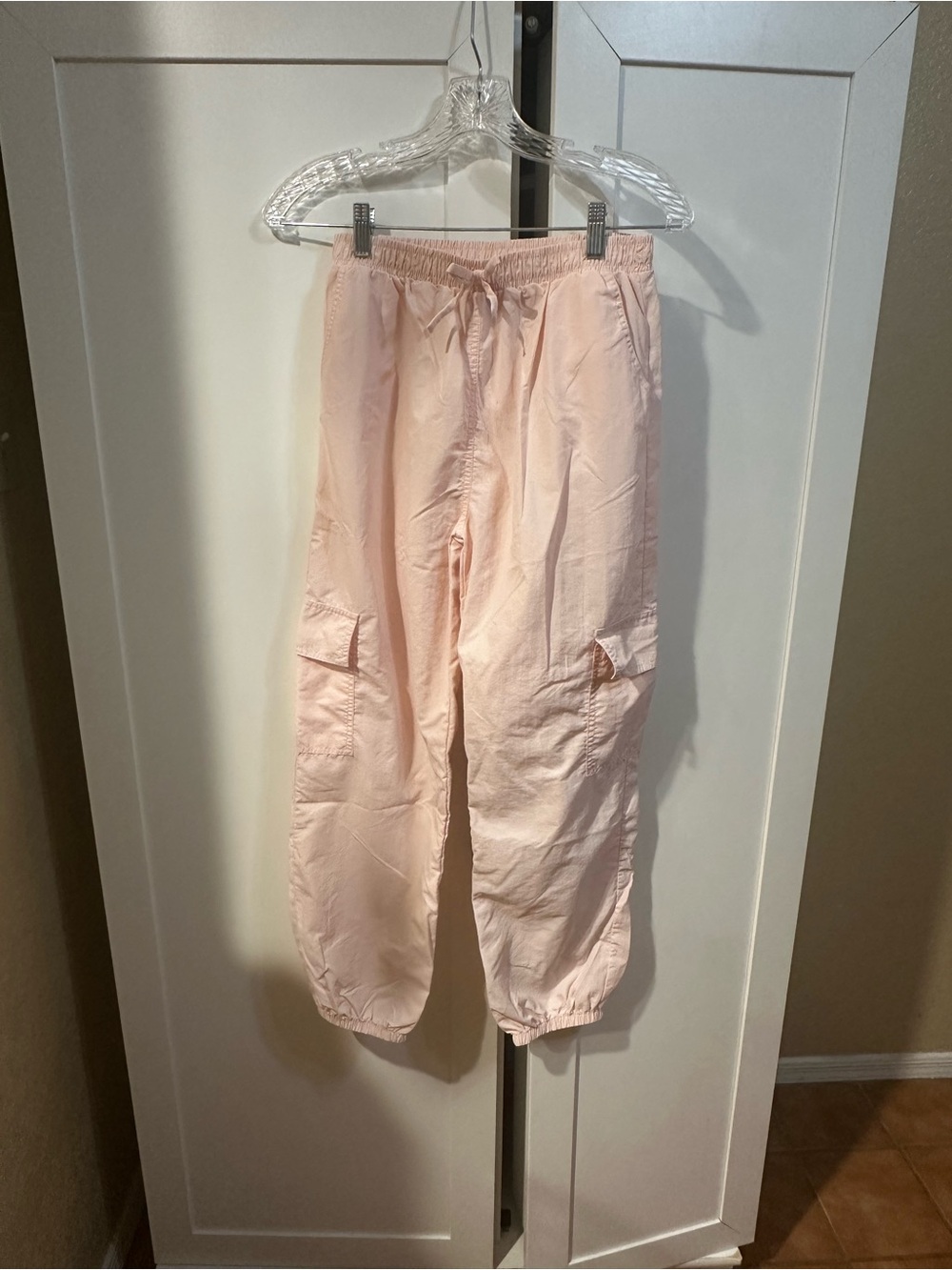 Girls Sz XL 14 Art Class Light Pink Cargo Jogger Pants